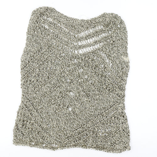 Marks and Spencer Women’s Silver Metallic Knit Camisole Tank Top S