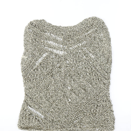 Marks and Spencer Women’s Silver Metallic Knit Camisole Tank Top S