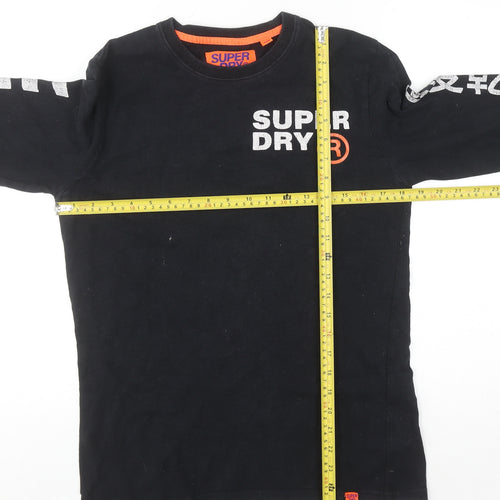 Superdry Men’s Black Long Sleeve Graphic Surf T-Shirt Size S