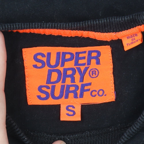 Superdry Men’s Black Long Sleeve Graphic Surf T-Shirt Size S