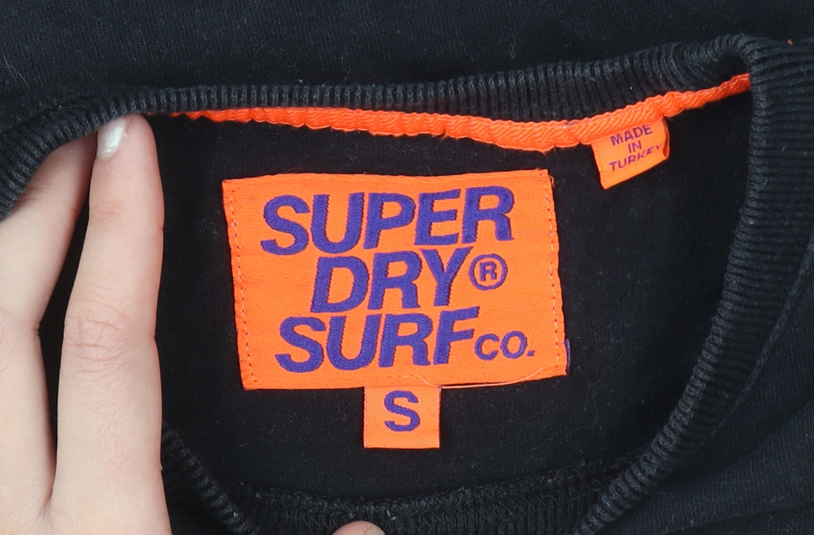 Superdry Men’s Black Long Sleeve Graphic Surf T-Shirt Size S