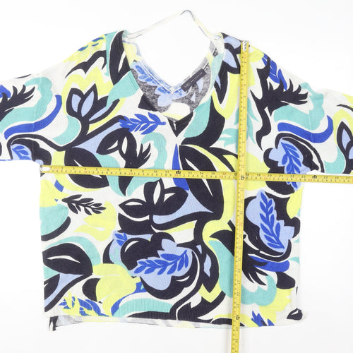 Marks and Spencer Womens Multicoloured Floral V-Neck Blouse Size 18