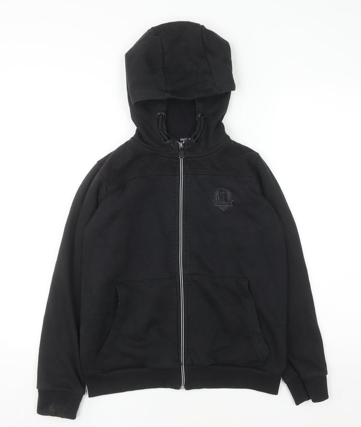 Ryder Cup Boys Black Full Zip Hoodie 11-12 Years Cotton Blend