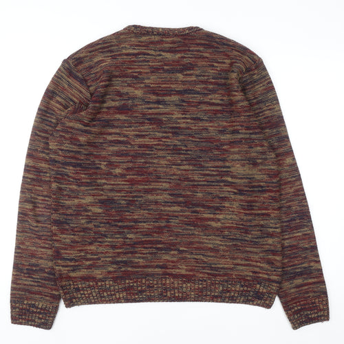 ASOS Men’s Multicoloured Acrylic Knit Crew Neck Jumper L