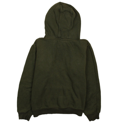 Fila Boys Green Pullover Hoodie Size 164cm Logo Print Casual Sweatshirt