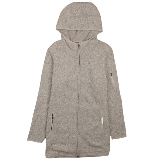 L.L. Bean Unisex Grey Full Zip Hoodie M Regular Polyester