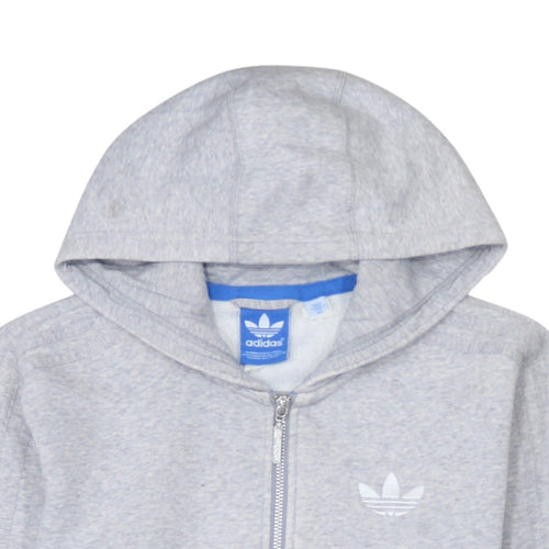Adidas Mens Grey XS Full Zip Hoodie Sweatshirt