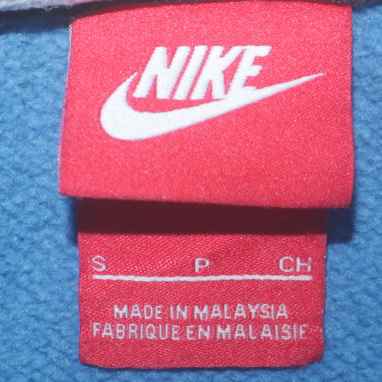 Nike Men's Blue Air Logo Crew Neck Pullover Sweatshirt Size S