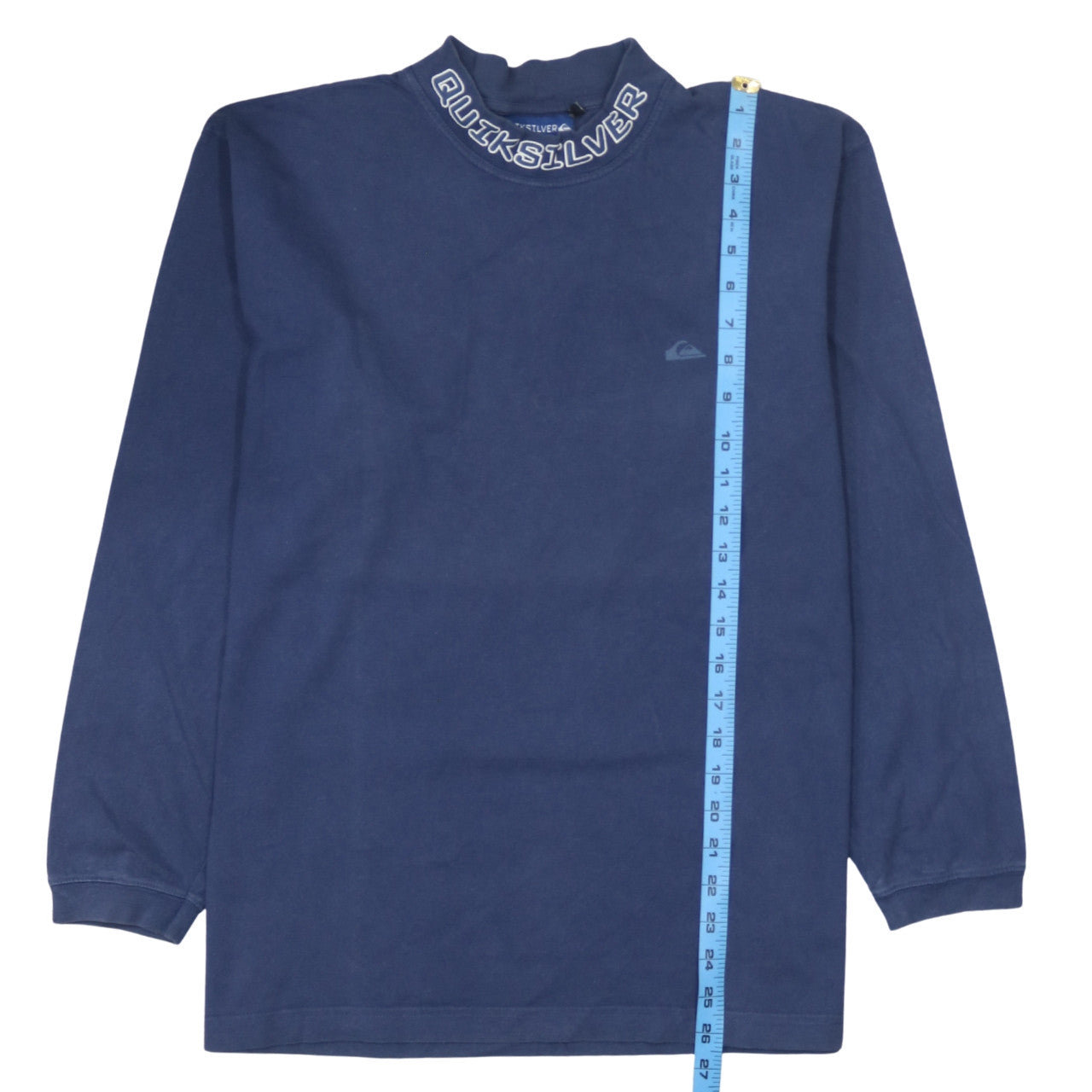 Quiksilver Mens Blue Long Sleeve Mock Neck Sweatshirt M