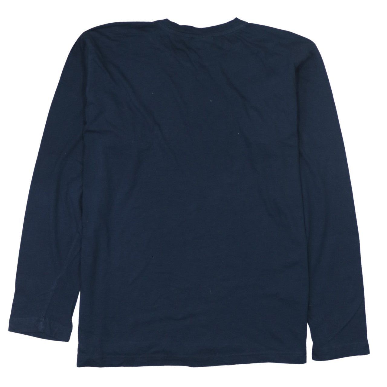 Champion Men's Navy Blue Long Sleeve Crew Neck T-Shirt Size L