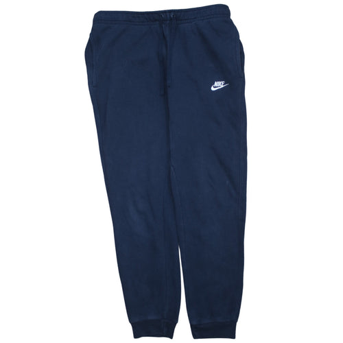 Nike Men's Blue Jogger Sweatpants Medium Regular Fit Fleece Activewear
