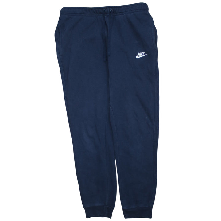 Nike Men's Blue Jogger Sweatpants Medium Regular Fit Fleece Activewear