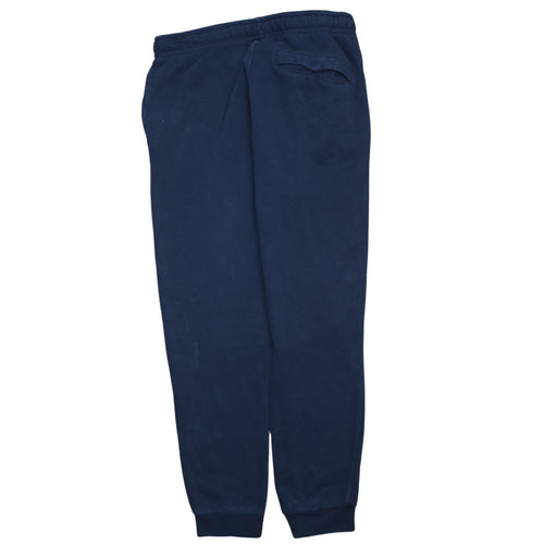 Nike Men's Blue Jogger Sweatpants Medium Regular Fit Fleece Activewear