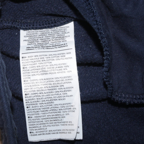 Nike Men's Blue Jogger Sweatpants Medium Regular Fit Fleece Activewear