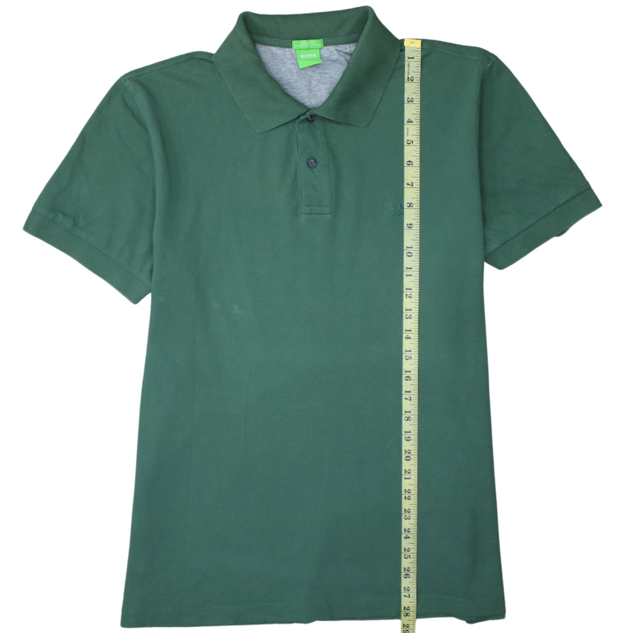 Hugo Boss Mens Green 2XL Cotton Modern Fit Polo Shirt