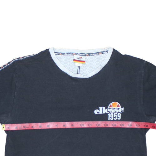 Ellesse Men’s Black 1959 Heritage T-Shirt M Retro Sports Style