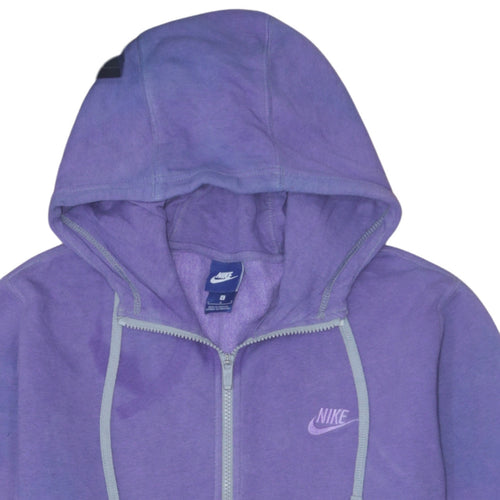 Nike Men's Purple Full Zip Hoodie L Fleece Casual Sweatshirt