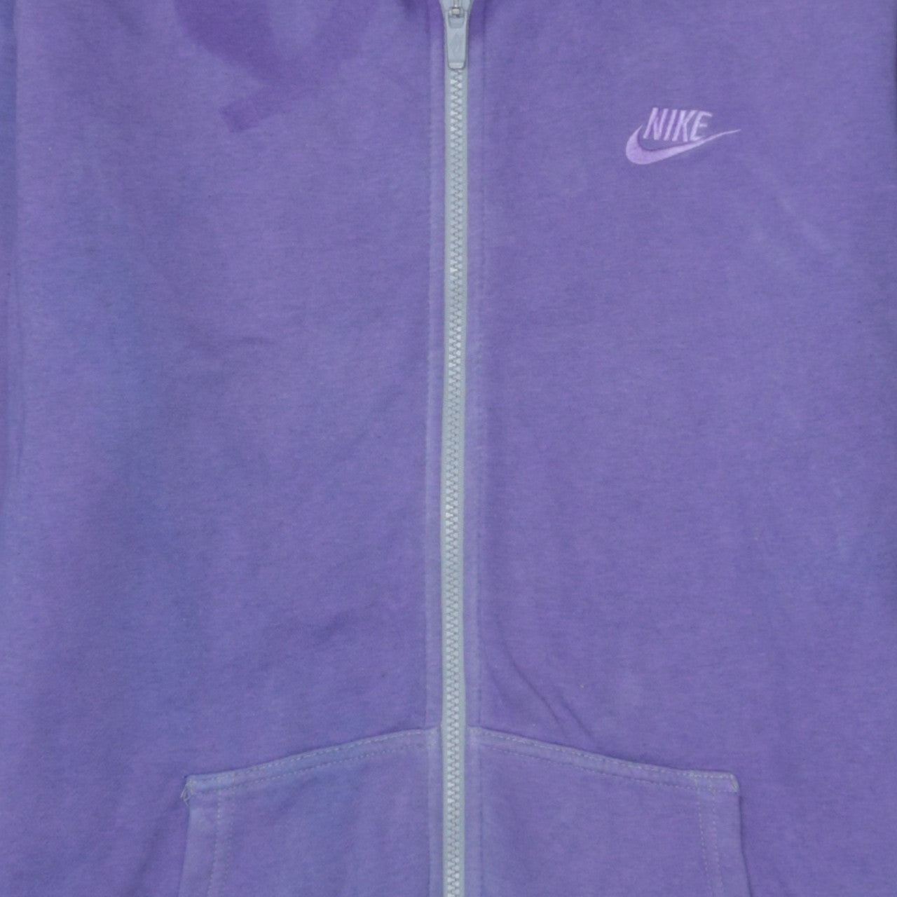 Nike Men's Purple Full Zip Hoodie L Fleece Casual Sweatshirt