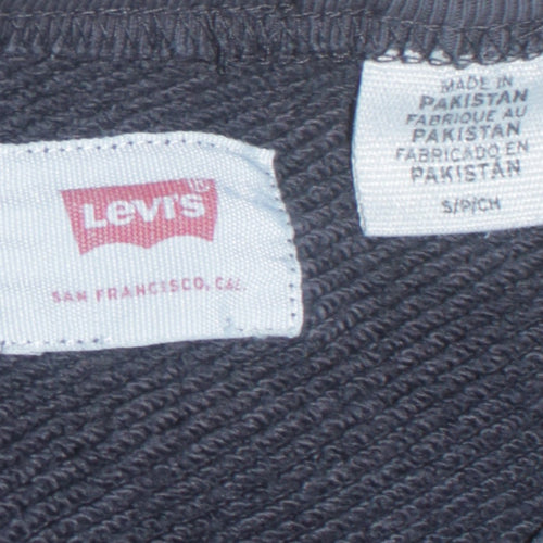 Levi's Men's Black Camouflage Logo Crew Neck Sweatshirt Size S