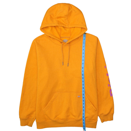 Dickies Women's Orange 2XL Pullover Hoodie with Logo Print