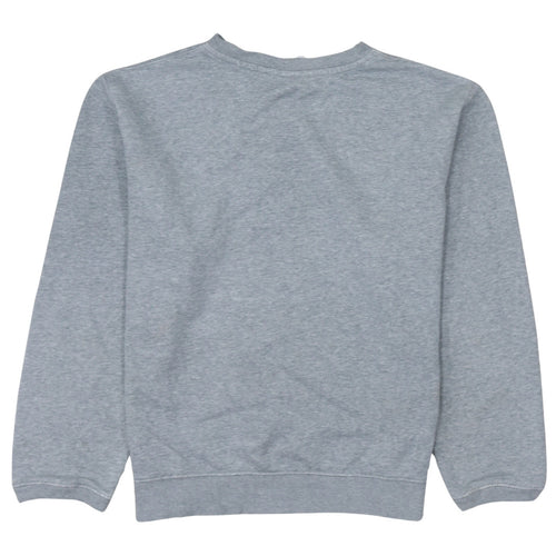 Nike Womens Grey Small Pullover Sweatshirt Classic Crew Neck