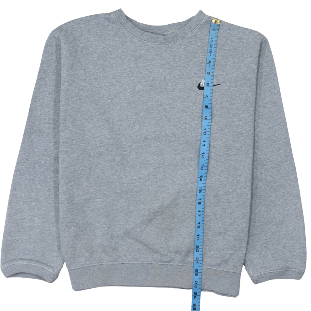 Nike Womens Grey Small Pullover Sweatshirt Classic Crew Neck