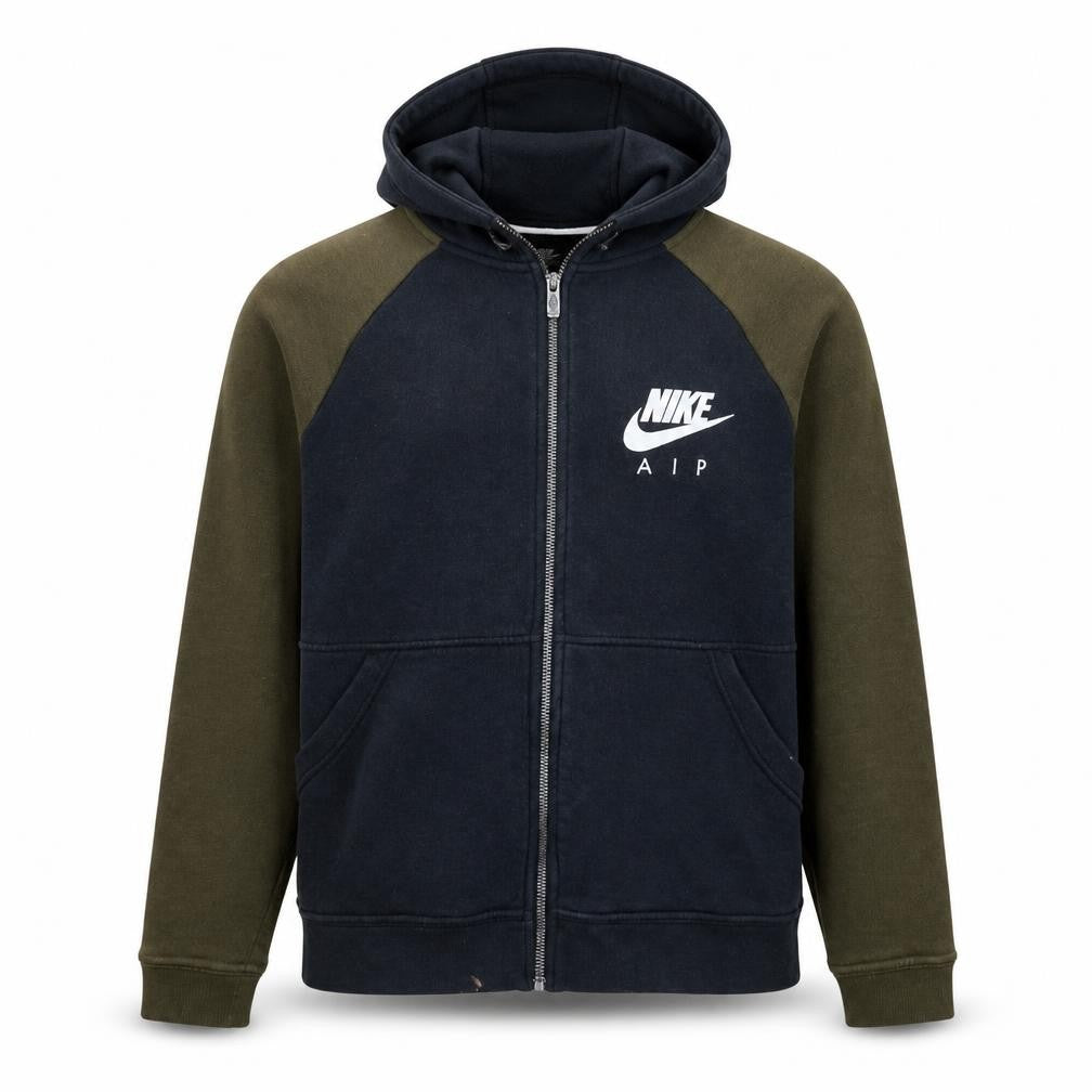 Front view of Nike Men's Multicoloured Full Zip Hoodie M Regular Fit