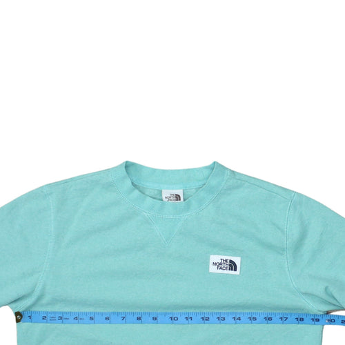 The North Face Womens Blue Small Crew Neck Pullover Sweatshirt