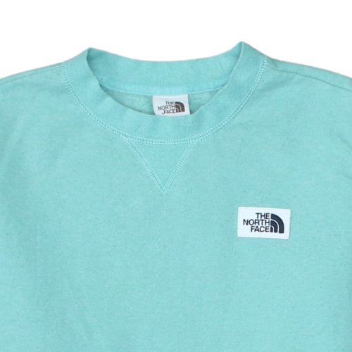 The North Face Womens Blue Small Crew Neck Pullover Sweatshirt