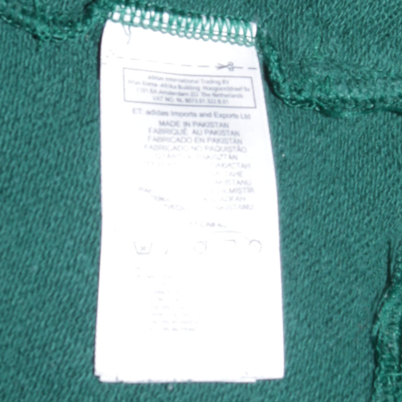 Adidas Women's Green Pullover Hoodie UK 10 Logo Print Cotton Sweatshirt