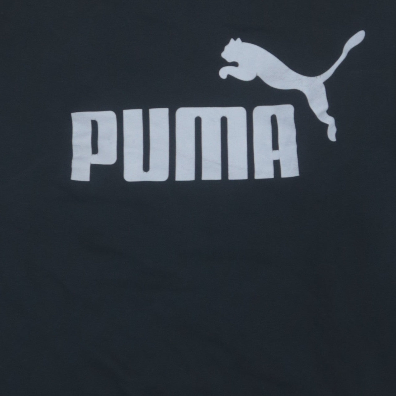 Puma Womens Black Crew Neck Logo Pullover Sweatshirt Size S