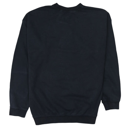 Adidas Women Black Crew Neck Pullover Sweatshirt Size 12 Logo Design