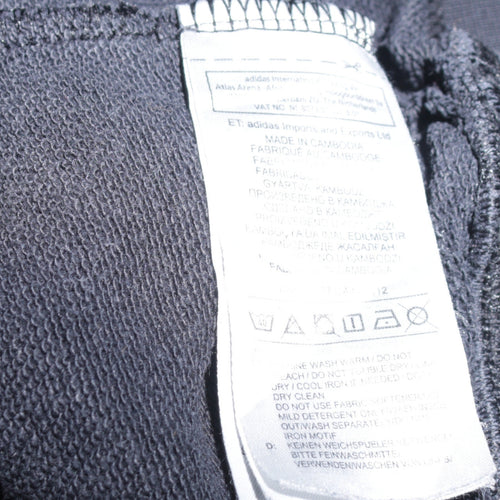 Adidas Women Black Crew Neck Pullover Sweatshirt Size 12 Logo Design