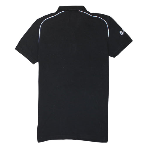 Adidas Men's Black XL Polo Shirt Judo Logo 3-Stripes Sports Top
