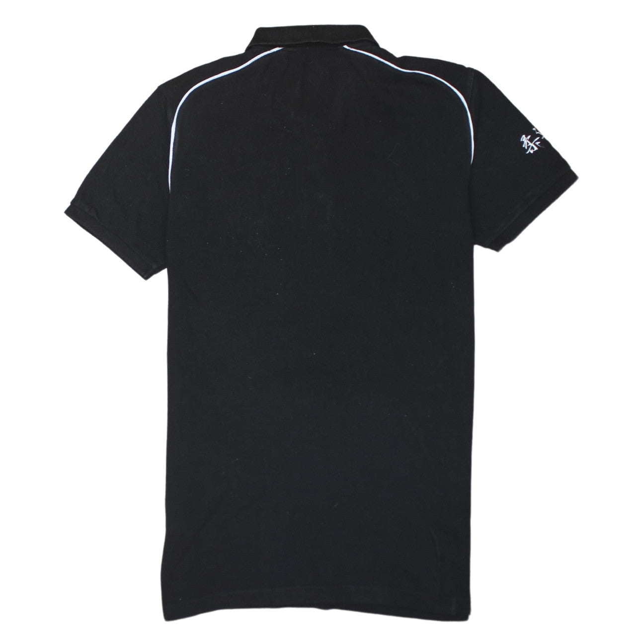 Adidas Men's Black XL Polo Shirt Judo Logo 3-Stripes Sports Top