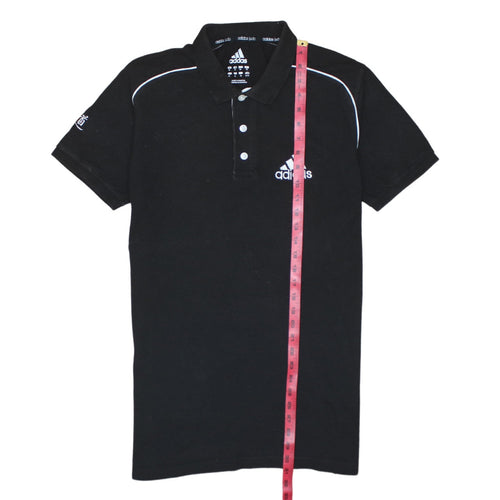 Adidas Men's Black XL Polo Shirt Judo Logo 3-Stripes Sports Top