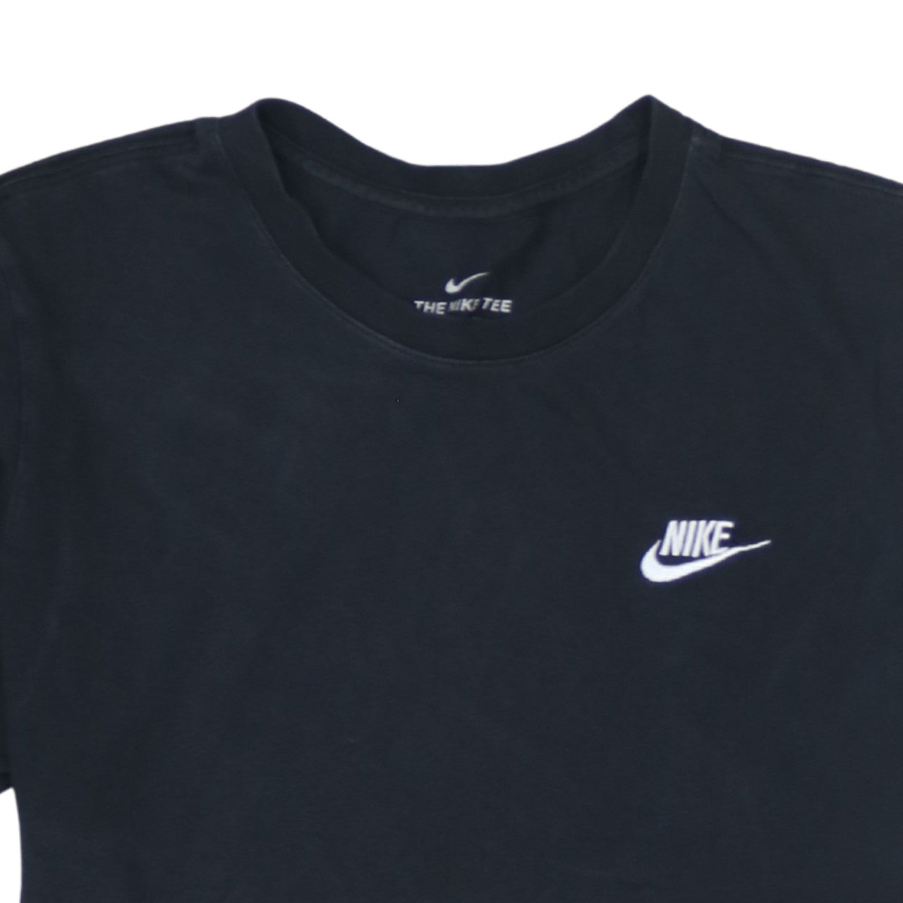 Nike Men's Black Small Sports Logo Cotton T-Shirt