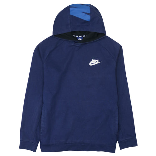 Nike Men's Blue Pullover Hoodie M Regular Fit Sportswear