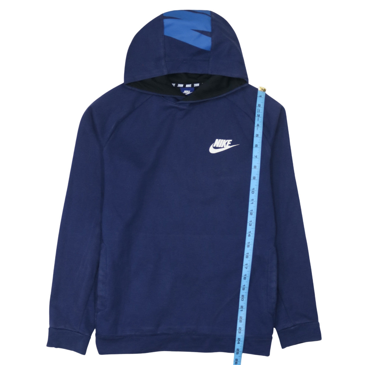 Nike Men's Blue Pullover Hoodie M Regular Fit Sportswear