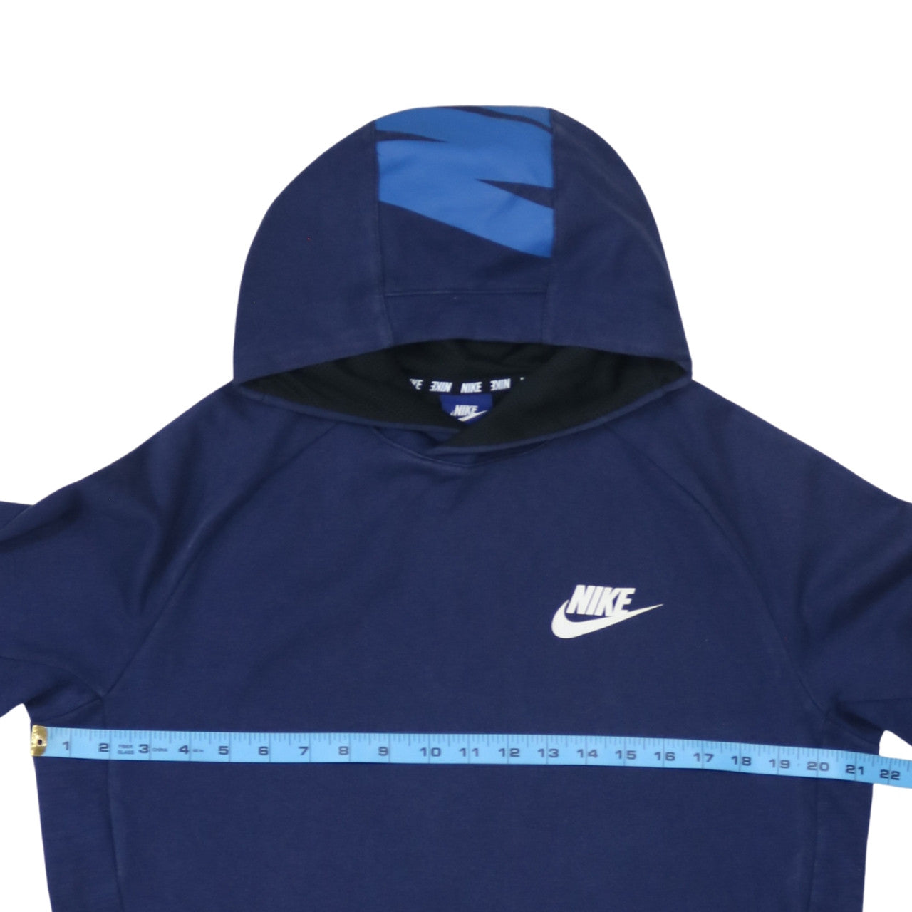 Nike Men's Blue Pullover Hoodie M Regular Fit Sportswear