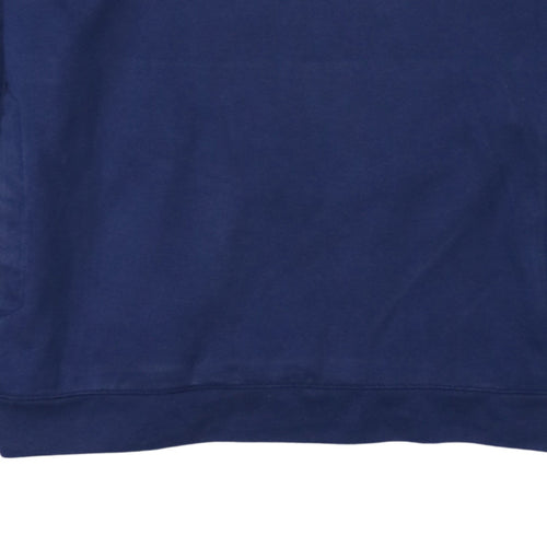 Nike Men's Blue Pullover Hoodie M Regular Fit Sportswear