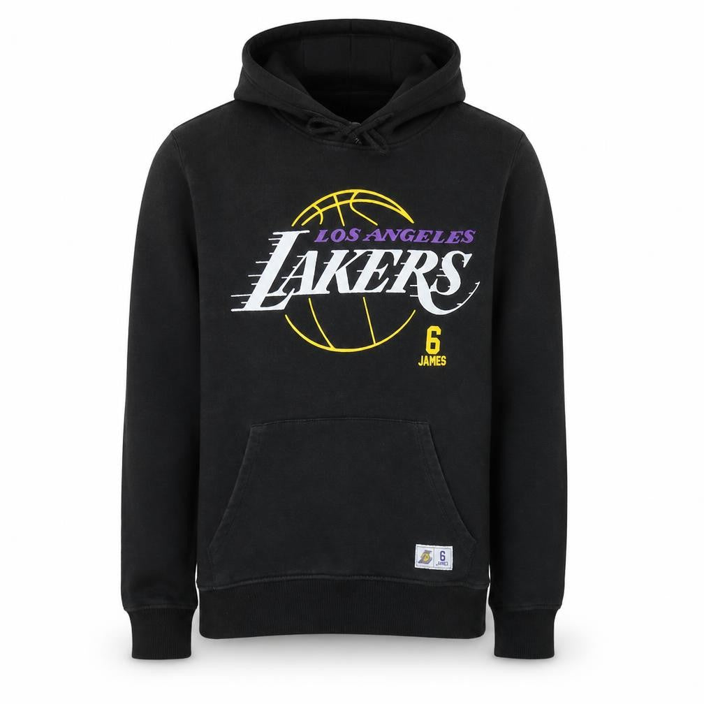 Front view of Primark NBA Los Angeles Lakers Black Hoodie Men’s M Pullover