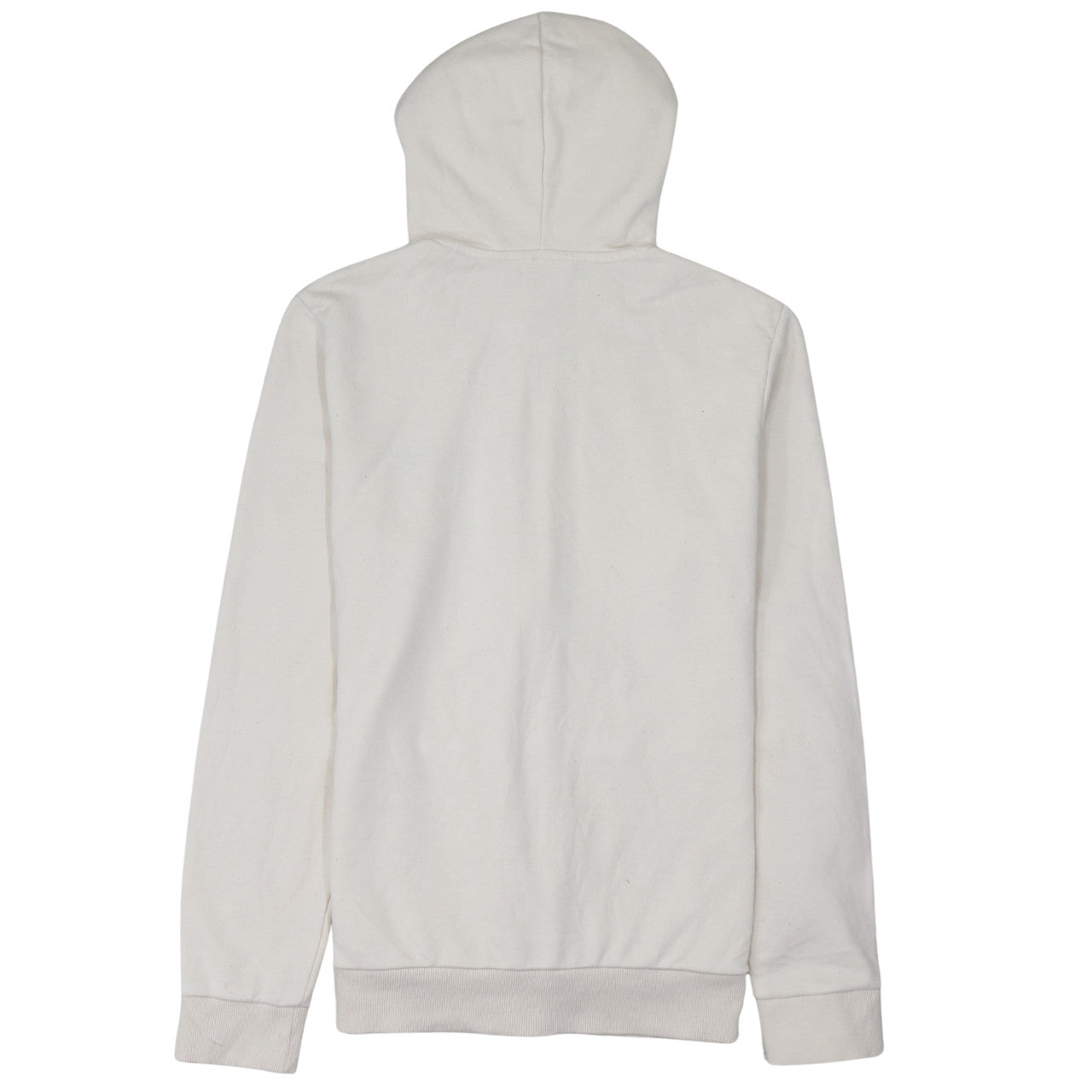 Adidas Womens Beige Full Zip Hoodie Size M Cotton Logo Sportswear