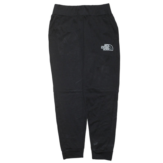 The North Face Men's Black Small Fleece Joggers Elastic Waist Tapered Fit