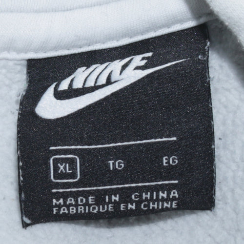 Nike Men's White XL Pullover Hoodie Fleece Sweatshirt