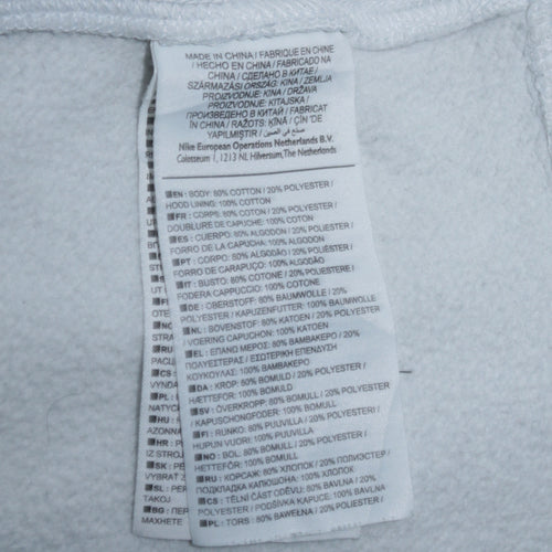 Nike Men's White XL Pullover Hoodie Fleece Sweatshirt