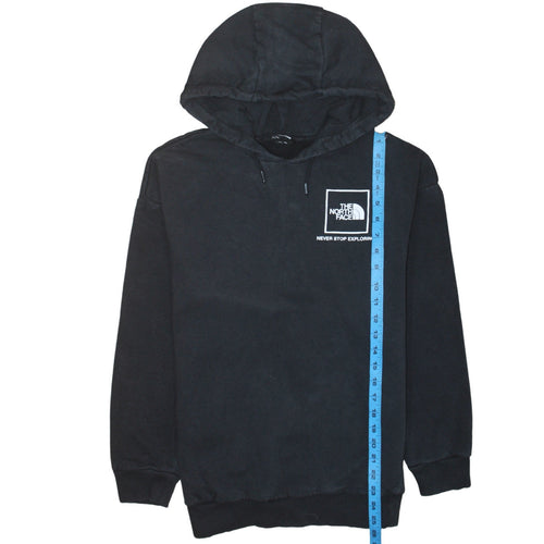 The North Face Womens Black Pullover Hoodie Size L Cotton Blend