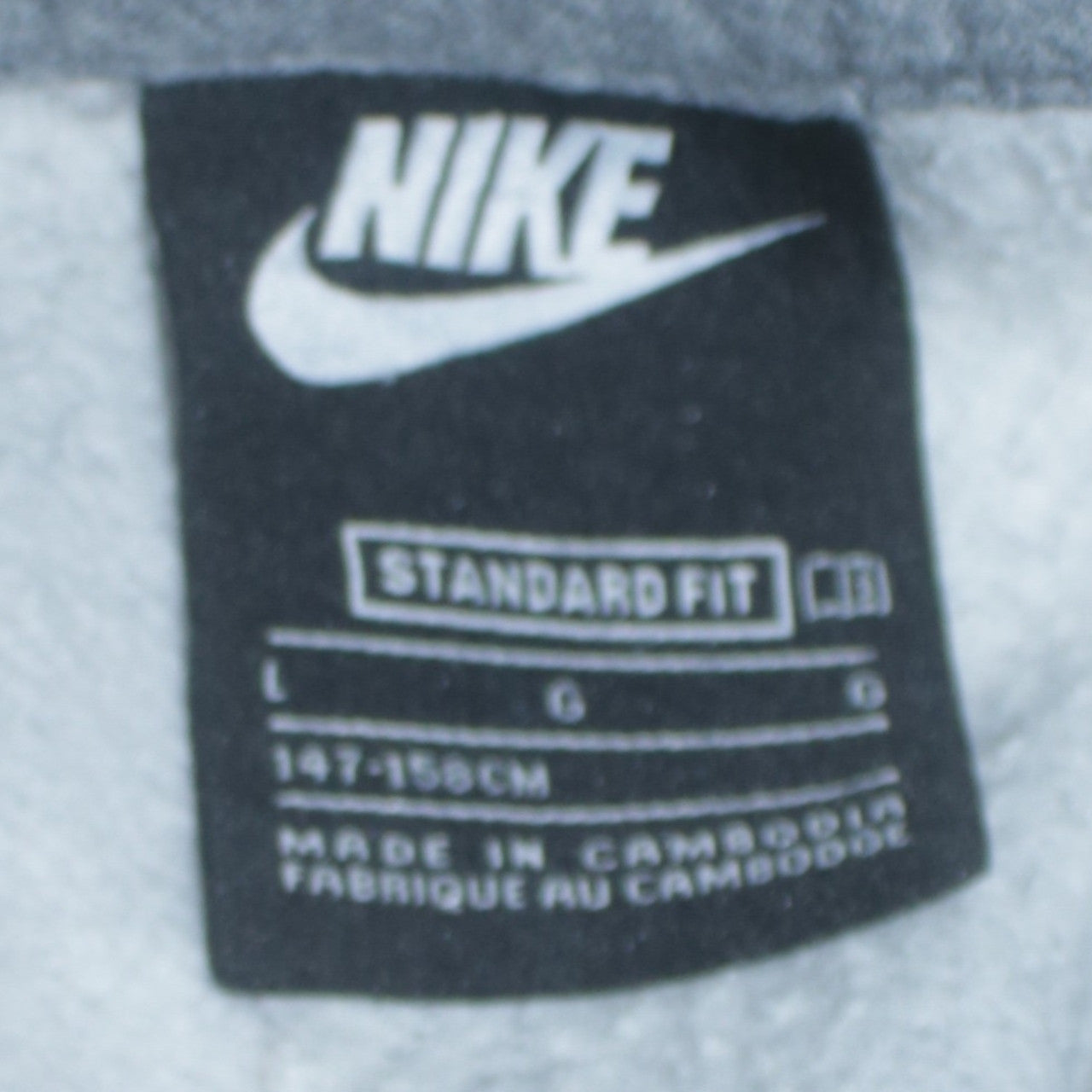 Nike Boys Grey Pullover Hoodie Size L 147-155cm Standard Fit