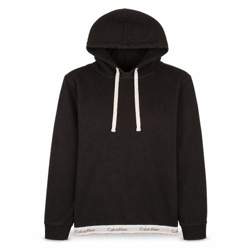Calvin Klein Womens Black Hoodie Medium Pullover Cotton Blend
