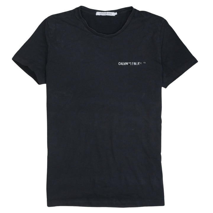 Calvin Klein Jeans Men's Black Logo Cotton T-Shirt Size L